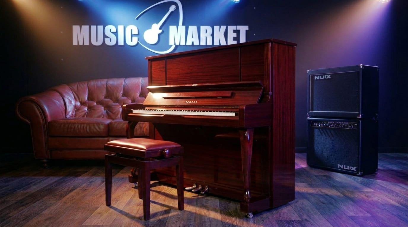 Акустическое пианино Yamaha YU1X PM - красное дерево полированный
