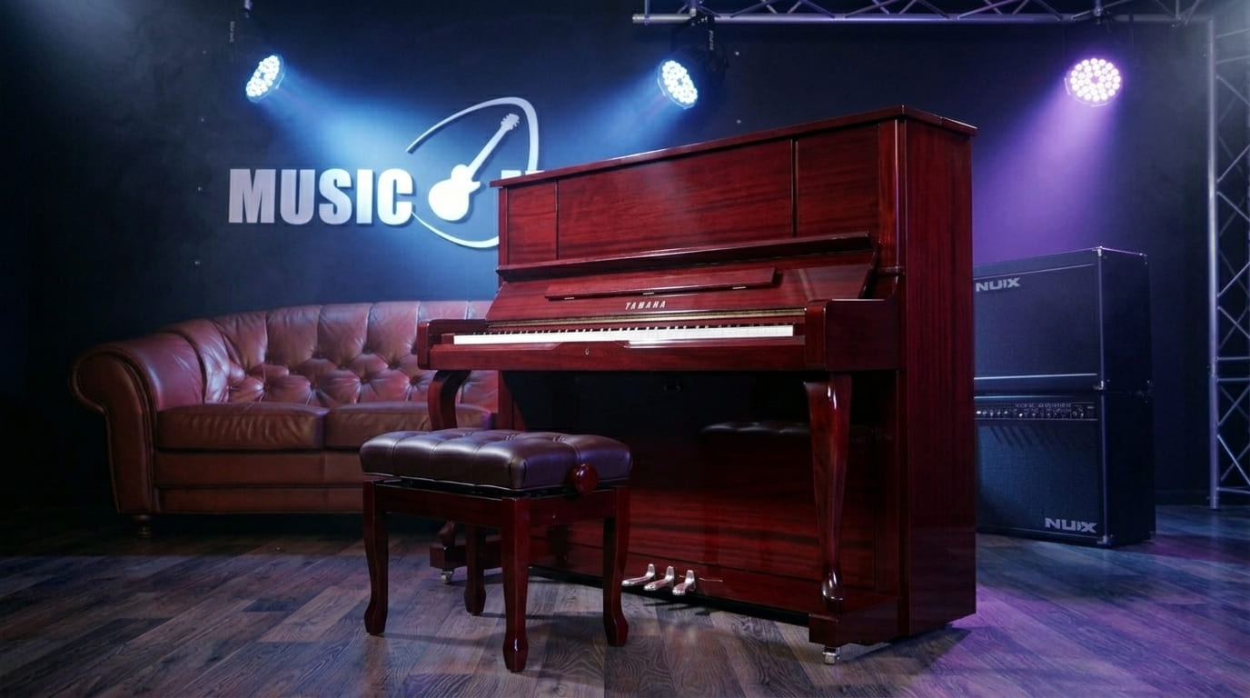 Акустическое пианино Yamaha YU2X PM - красное дерево полированный