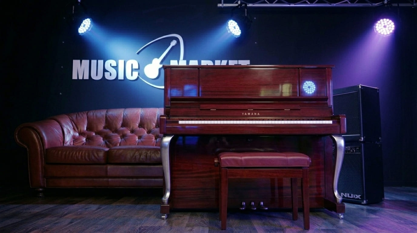 Акустическое пианино Yamaha YU2X PM - красное дерево полированный