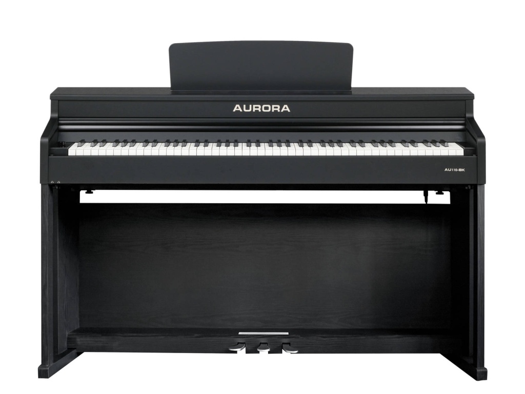 AU110-BK Цифровое пианино со стойкой, черное, Aurora