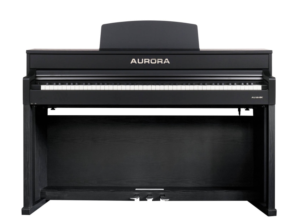 AU120-BK Цифровое пианино со стойкой, черное, Aurora