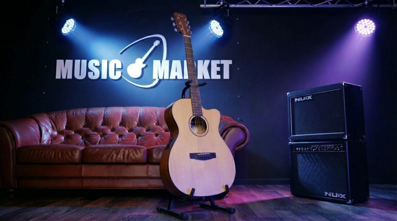 L60CE-NAT Luce Series Электро-акустическая гитара, цвет натуральный, Cort