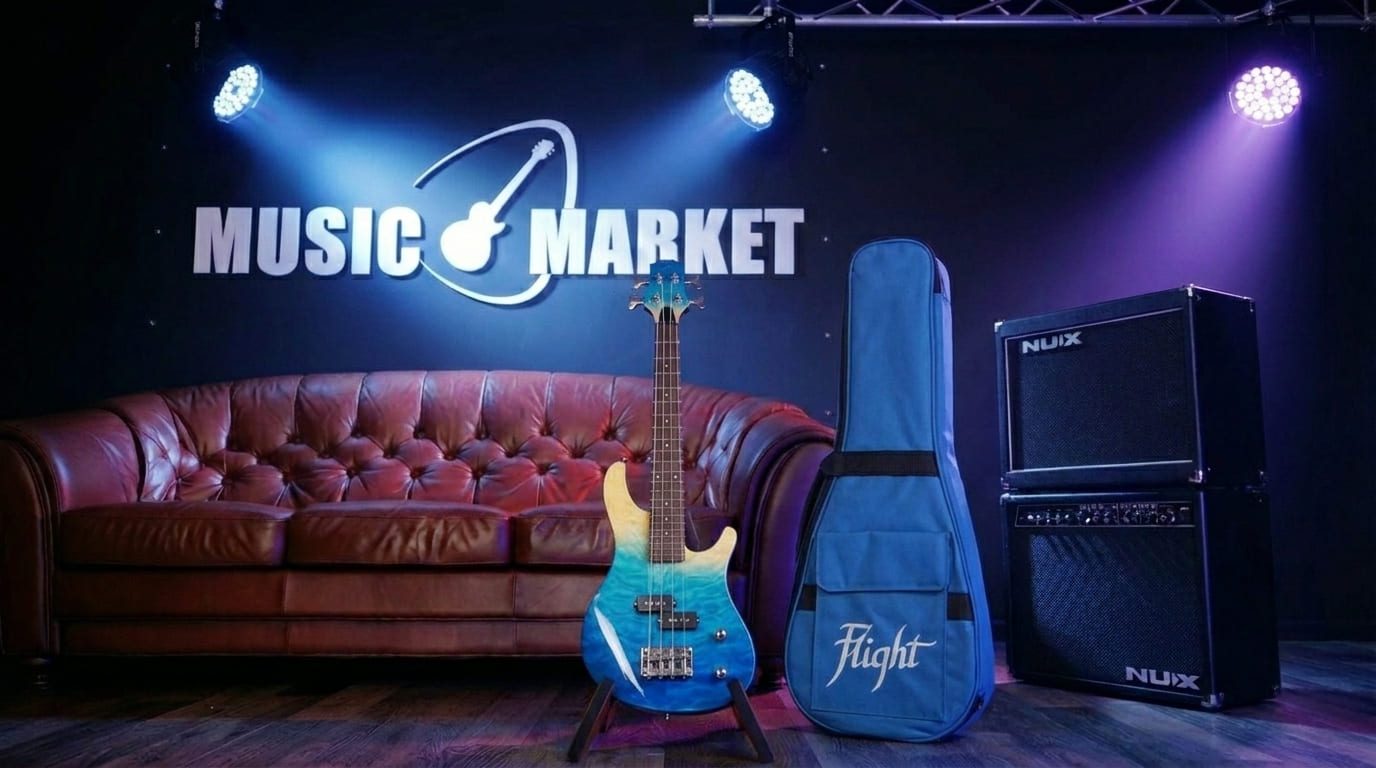 Электроукулеле FLIGHT Mini Bass TBL