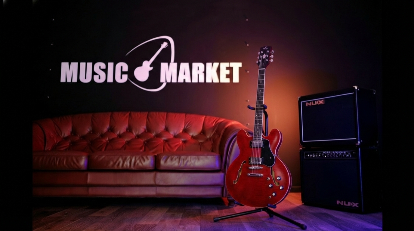 JMFHB85CH Электрогитара, арктоп, красная, Prodipe