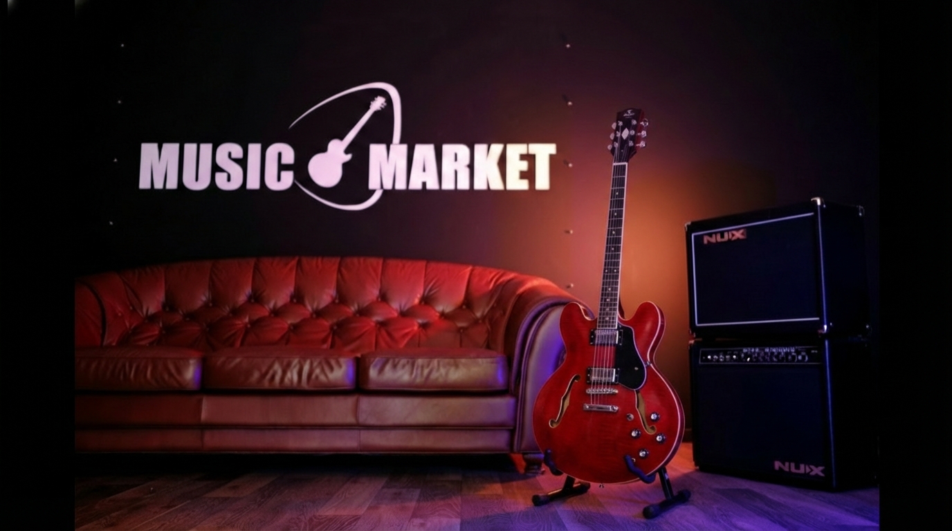 JMFHB85CH Электрогитара, арктоп, красная, Prodipe